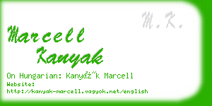 marcell kanyak business card